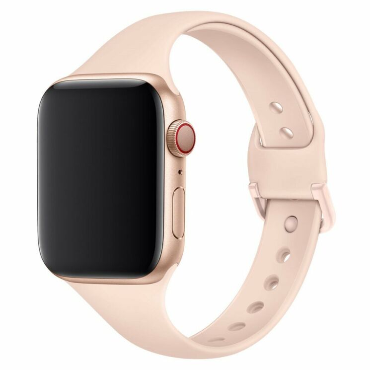 Ремінець UniCase Silicone Strap для Apple Watch 42 (Series 10) / 41 / 40 / SE 40 / 38 - Light Pink: фото 1 з 5