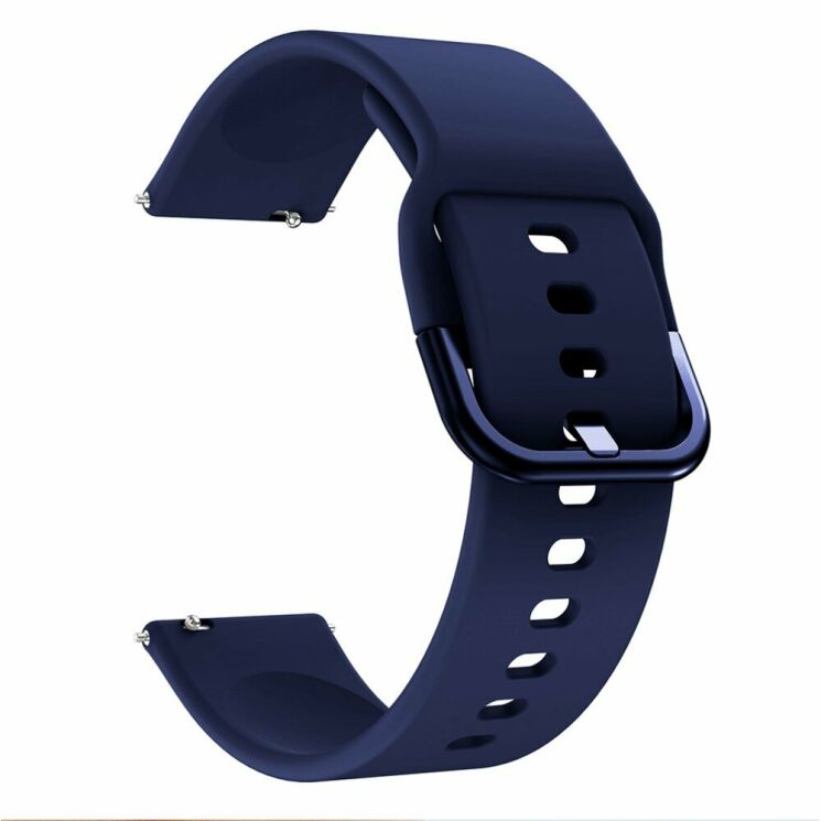 Ремешок UniCase Silicone Strap для Huawei Watch GT / Watch GT2 46mm / Watch GT 2e - Navy Blue: фото 3 из 5