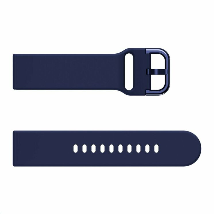 Ремешок UniCase Silicone Strap для Huawei Watch GT / Watch GT2 46mm / Watch GT 2e - Navy Blue: фото 4 из 5