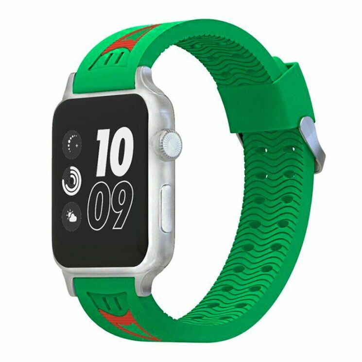 Ремешок UniCase Sport Style для Apple Watch 46 / 45 / 44 / SE 44 / 42 (Series 1-3) / Ultra / Ultra 2 - Green: фото 1 из 5