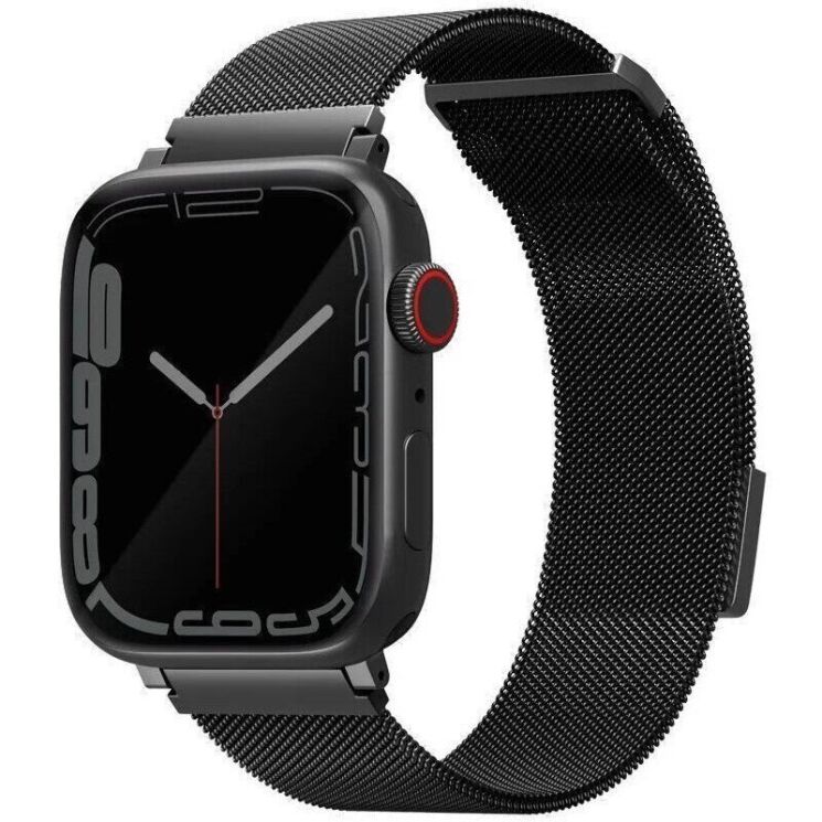 Ремінець UNIQ Dante для Apple Watch 46 / 45 / 44 / SE 44 / 42 (Series 1-3) / Ultra / Ultra 2 - Graphite: фото 1 з 4