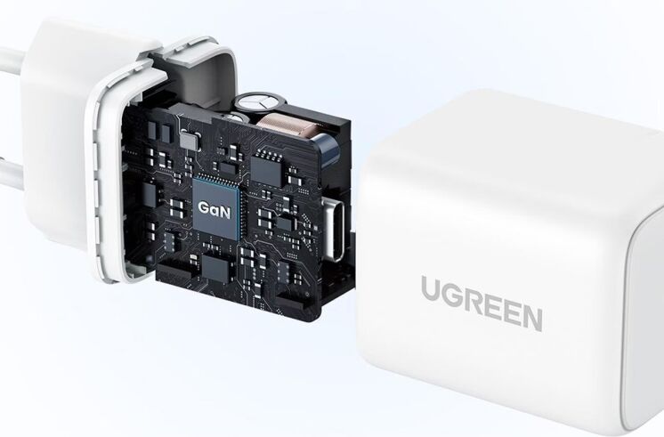 Сетевое зарядное устройство UGREEN X512 GaN 20W (Type-C) 55554 - White (995631W) Сетевое зарядное устройство UGREEN X512 GaN 20W (Type-C) 55554 - White: фото 5 из 5