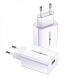 Мережевий зарядний пристрій USAMS US-CC083 T22 Single USB QC3.0 Travel Charger - White (141946W). Фото 2 з 13