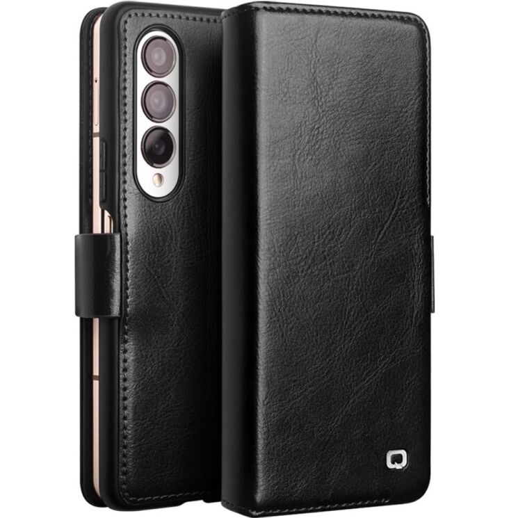 Шкіряний чохол QIALINO Wallet Case (FF) для Samsung Galaxy Fold 4 - Black: фото 1 из 11