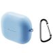Силиконовый чехол Deexe Silicone Case (FH) для Samsung Galaxy Buds 3 / Buds 3 Pro - Blue (360901L). Фото 1 из 10