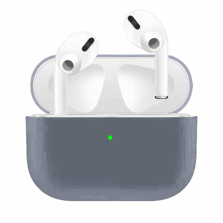 Силиконовый чехол Deexe UltraSlim Case для Apple AirPods Pro - Lavender Ash: фото 1 из 1