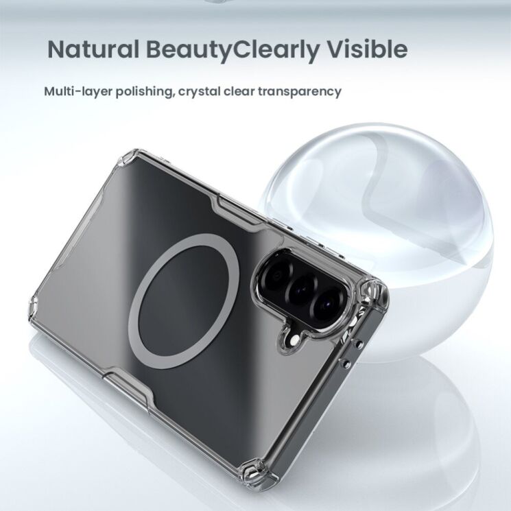 Силиконовый чехол NILLKIN Nature TPU Pro Magnetic для Samsung Galaxy A56 (A566) - Transparent: фото 7 из 17