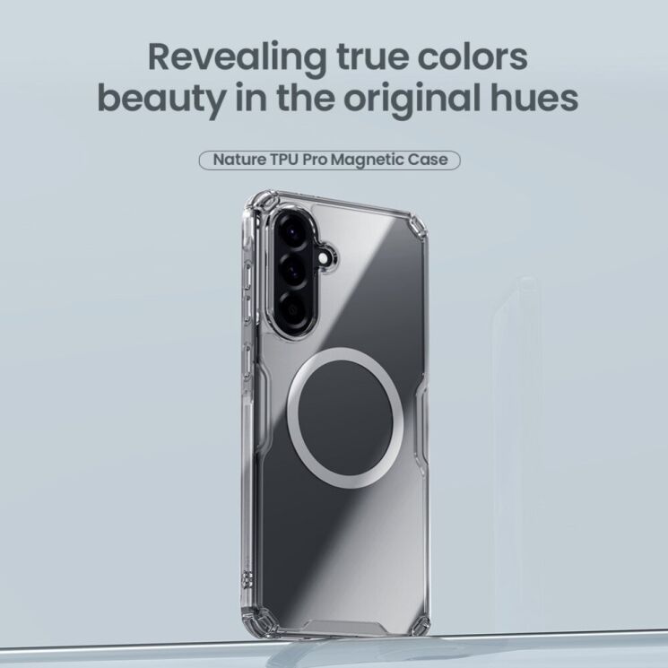 Силиконовый чехол NILLKIN Nature TPU Pro Magnetic для Samsung Galaxy A56 (A566) - Transparent: фото 6 из 17