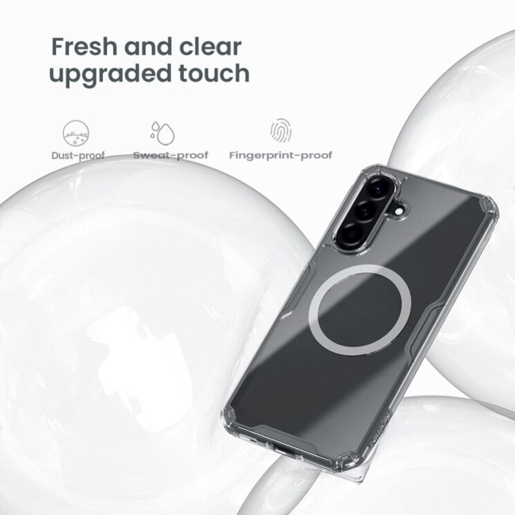 Силиконовый чехол NILLKIN Nature TPU Pro Magnetic для Samsung Galaxy A56 (A566) - Transparent: фото 13 из 17