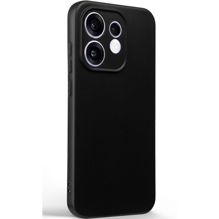 Силиконовый (TPU) чехол ArmorStandart Matte Slim Fit для OPPO Reno 16 - Black: фото 2 из 5