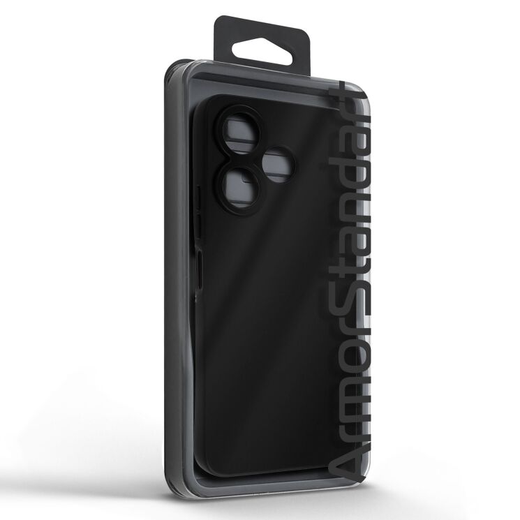 Силиконовый (TPU) чехол ArmorStandart Matte Slim Fit для Xiaomi Redmi 13 - Black: фото 5 из 5