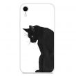 Силіконовий (TPU) чохол Deexe Life Style для Apple iPhone XR - Black Cat (209188A)