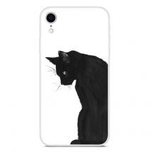 Силіконовий (TPU) чохол Deexe Life Style для Apple iPhone XR - Black Cat: фото 1 з 1