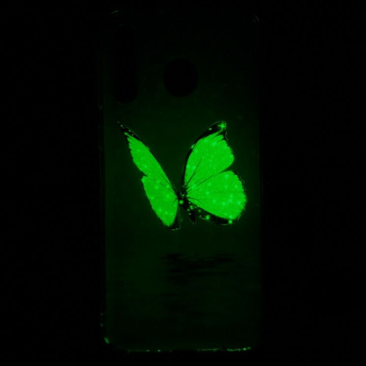 Силиконовый (TPU) чехол Deexe LumiCase для Samsung Galaxy M30 (M305) / A40s (A407) - Blue Butterfly: фото 6 из 6