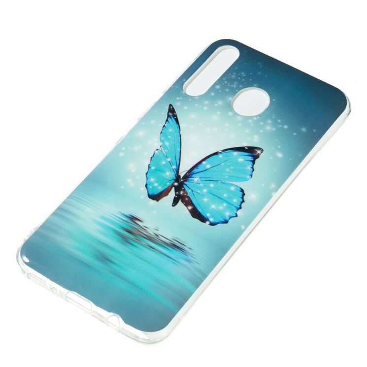 Силиконовый (TPU) чехол Deexe LumiCase для Samsung Galaxy M30 (M305) / A40s (A407) - Blue Butterfly: фото 3 из 6