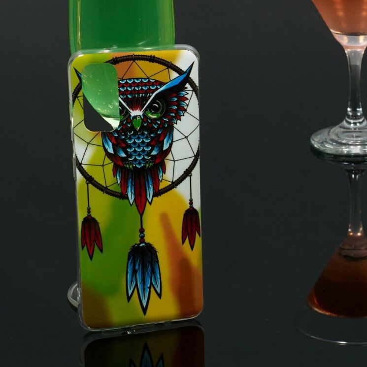 Силиконовый (TPU) чехол Deexe LumiCase для Samsung Galaxy S20 (G980) - Owl Dream Catcher: фото 6 из 7