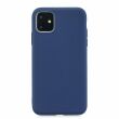 Силіконовий (TPU) чохол Deexe Matte Case для Apple iPhone 11 - Dark Blue (269129DB)