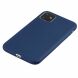 Силіконовий (TPU) чохол Deexe Matte Case для Apple iPhone 11 - Dark Blue (269129DB). Фото 2 з 5