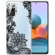 Силиконовый (TPU) чехол Deexe Pretty Glossy для Xiaomi Redmi Note 10 Pro - Lace Flower (278427K)