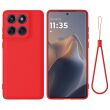 Силіконовий (TPU) чохол Deexe Silicone Case для Motorola Moto G77 - Red (406822R)