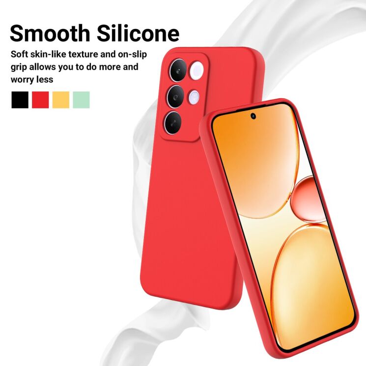 Силиконовый (TPU) чехол Deexe Silicone Case для Realme C85 Pro - Red: фото 5 из 8