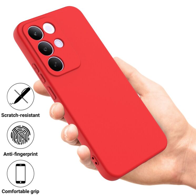 Силиконовый (TPU) чехол Deexe Silicone Case для Realme C85 Pro - Red: фото 4 из 8