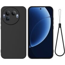 Силіконовий (TPU) чохол Deexe Silicone Case для Realme GT 8 Pro - Black: фото 1 з 9