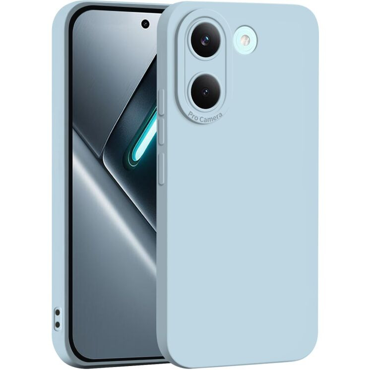 Силиконовый (TPU) чехол Deexe Silicone Case для Xiaomi Poco X8 Pro - Baby Blue: фото 1 из 5
