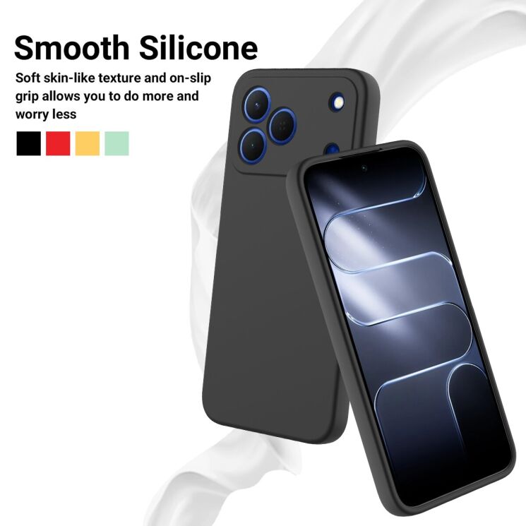 Силиконовый (TPU) чехол Deexe Silicone Case для ZTE Blade V80 Design - Yellow: фото 4 из 9