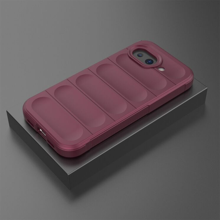 Силіконовий (TPU) чохол Deexe Terra Case для Google Pixel 10a - Wine Red: фото 3 з 6