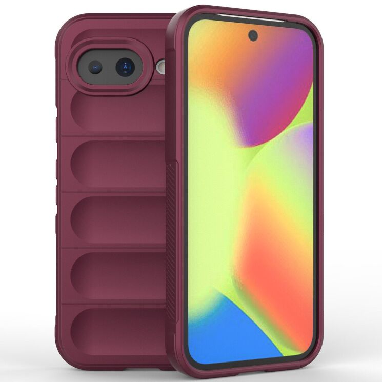 Силіконовий (TPU) чохол Deexe Terra Case для Google Pixel 10a - Wine Red: фото 1 з 6
