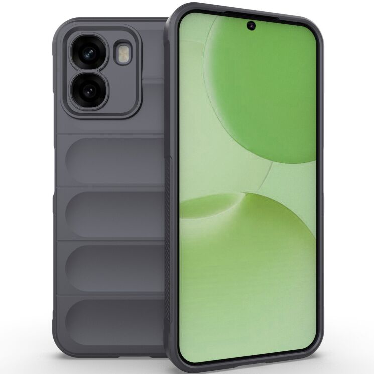Силиконовый (TPU) чехол Deexe Terra Case для OPPO A6x - Dark Grey: фото 1 из 4