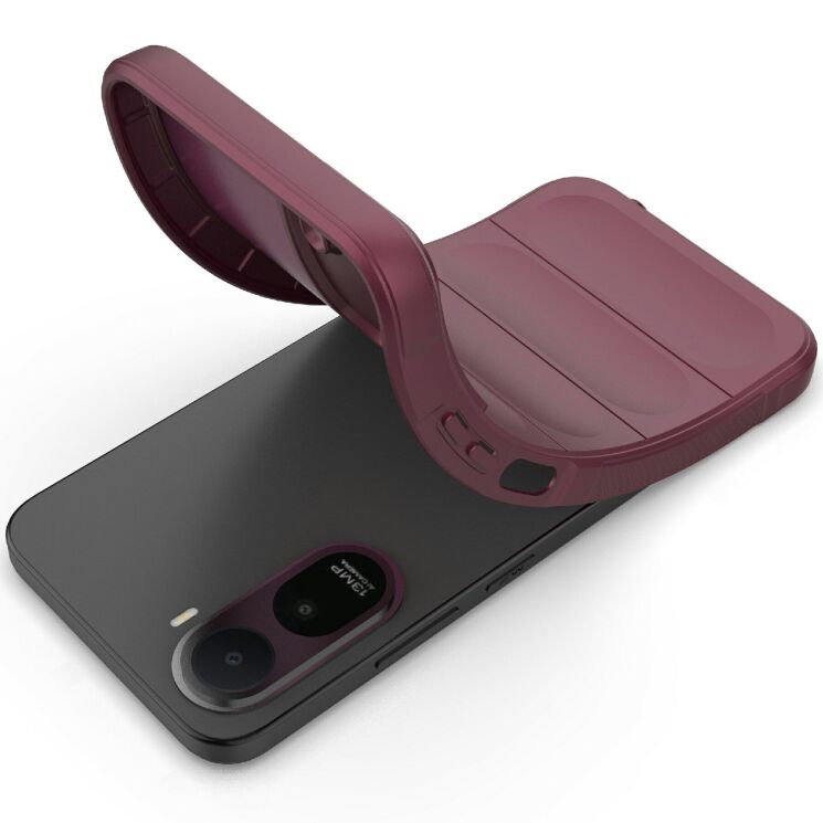Силиконовый (TPU) чехол Deexe Terra Case для Xiaomi Redmi A7 Pro - Wine Red: фото 2 из 4