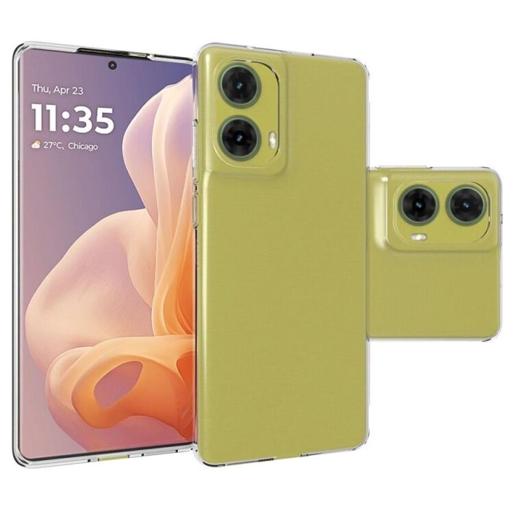 Силиконовый (TPU) чехол Deexe UltraThin для Motorola Moto G85 - Transparent: фото 2 из 4