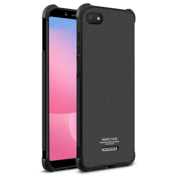 Силиконовый (TPU) чехол IMAK Airbag MAX для Xiaomi Redmi 6A - Matte Black: фото 1 из 9