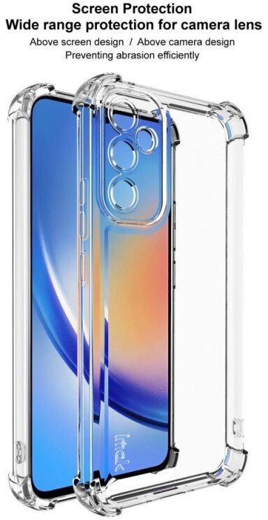 Силиконовый (TPU) чехол IMAK UX-4 Series для Samsung Galaxy A34 (A346) - Transparent: фото 8 из 10