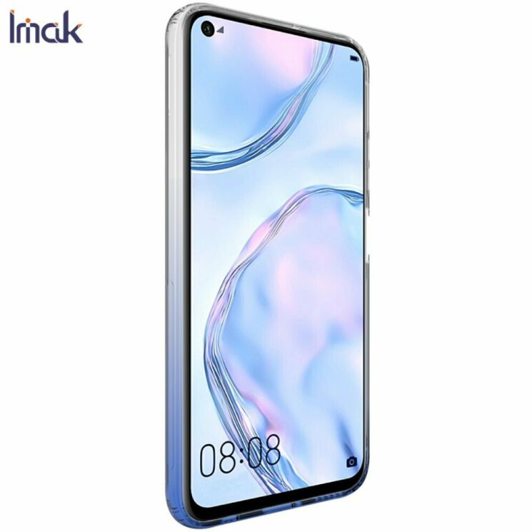 Силиконовый (TPU) чехол IMAK UX-6 Series для Huawei P40 Lite - Blue: фото 4 из 14