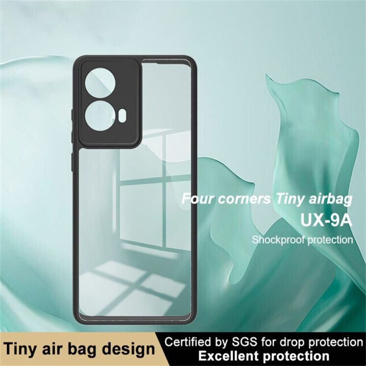 Силиконовый (TPU) чехол IMAK UX-9A Series для Motorola Moto G85 - Black: фото 6 из 12