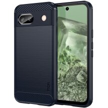 Силиконовый (TPU) чехол MOFI Carbon Fiber для Google Pixel 8A - Blue: фото 1 из 9