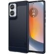 Силиконовый (TPU) чехол MOFI Carbon Fiber для Motorola Edge 50 Fusion - Blue (354222L)