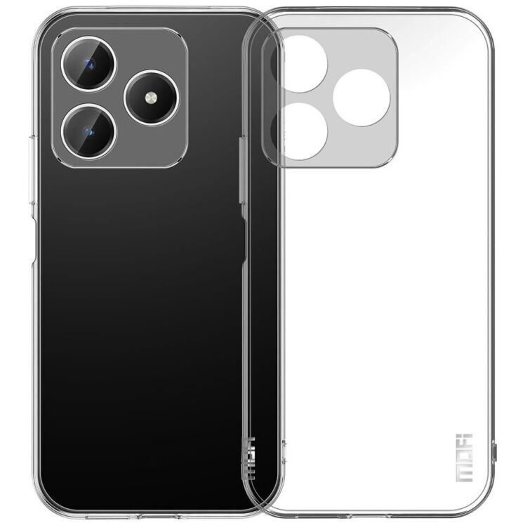 Силиконовый (TPU) чехол MOFI Thin Guard для Realme C63 / C61 - Transparent: фото 1 из 11
