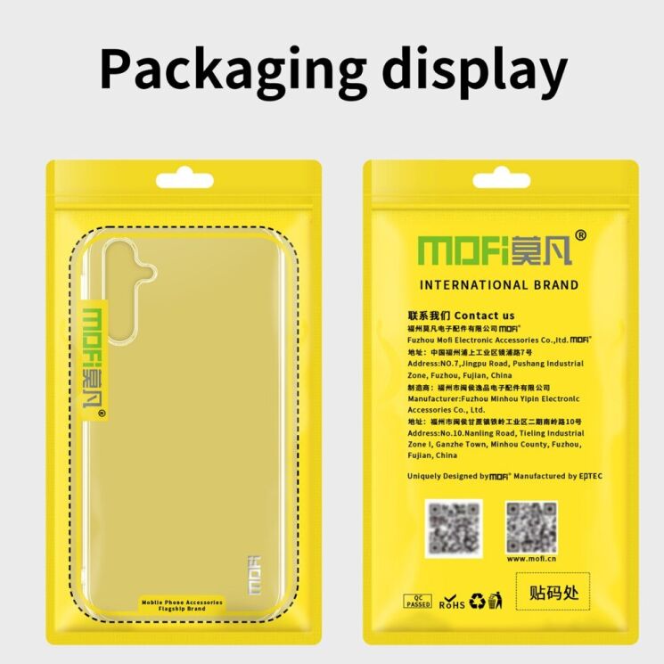 Силиконовый (TPU) чехол MOFI Thin Guard для Samsung Galaxy A16 (A165) - Transparent: фото 11 из 11