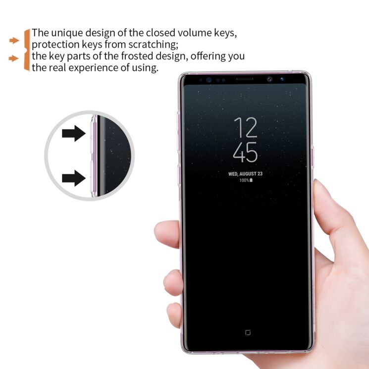 Силиконовый (TPU) чехол NILLKIN Nature для Samsung Galaxy Note 9 (N960) - White: фото 9 из 14