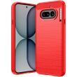 Силіконовий (TPU) чохол UniCase Carbon для Nothing Phone (4a) - Red (411311R)
