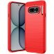 Силіконовий (TPU) чохол UniCase Carbon для Nothing Phone (4a) - Red (411311R). Фото 1 з 9