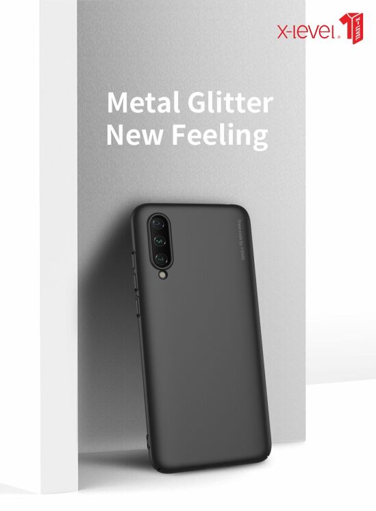 Силіконовий (TPU) чохол X-LEVEL Matte для Xiaomi Mi 9 Lite / Mi CC9 - Black: фото 3 з 11