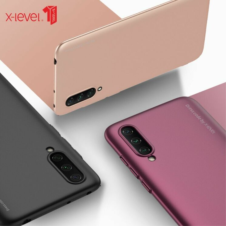 Силіконовий (TPU) чохол X-LEVEL Matte для Xiaomi Mi 9 Lite / Mi CC9 - Black: фото 2 з 11