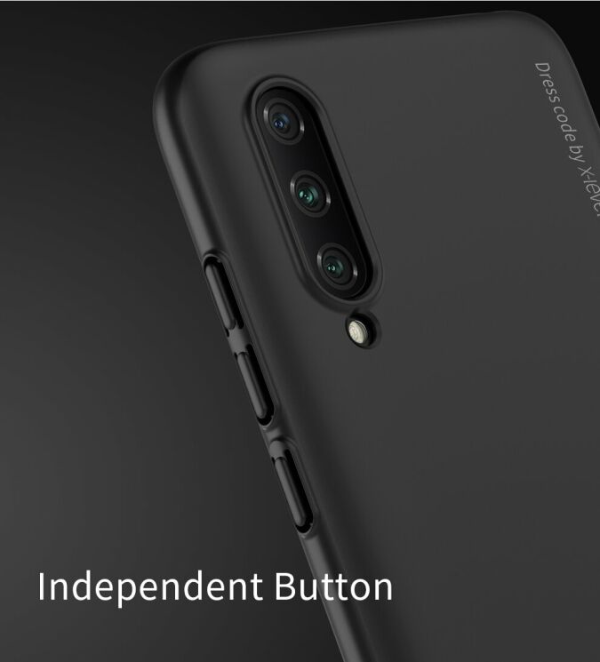 Силіконовий (TPU) чохол X-LEVEL Matte для Xiaomi Mi 9 Lite / Mi CC9 - Black: фото 8 з 11
