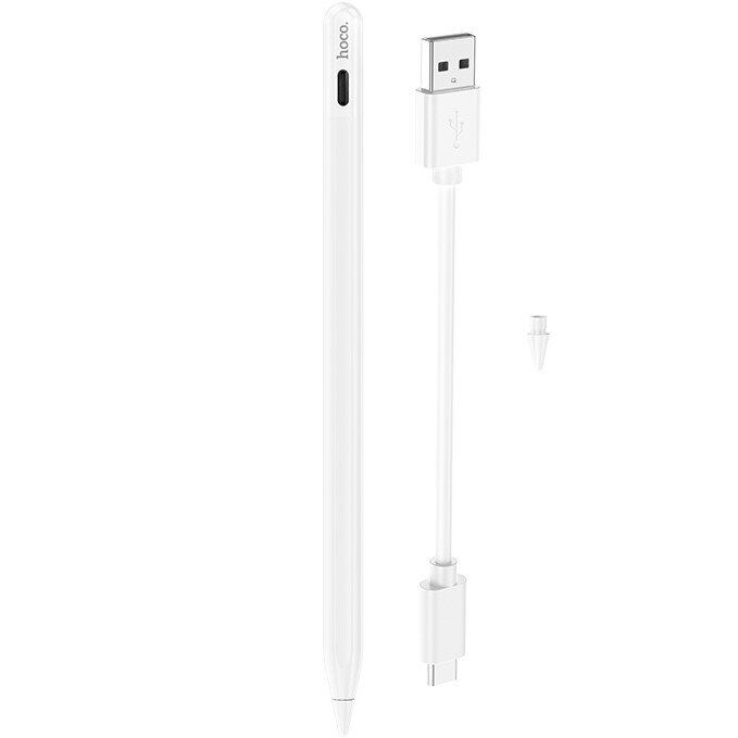 Стилус Hoco GM112 Anti-lost Active Capacitive Pen - White: фото 5 из 9