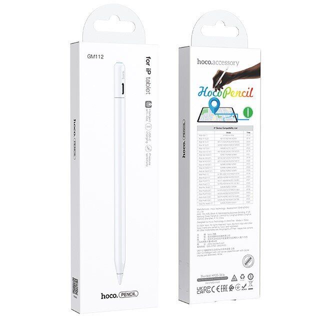 Стилус Hoco GM112 Anti-lost Active Capacitive Pen - White: фото 6 из 9